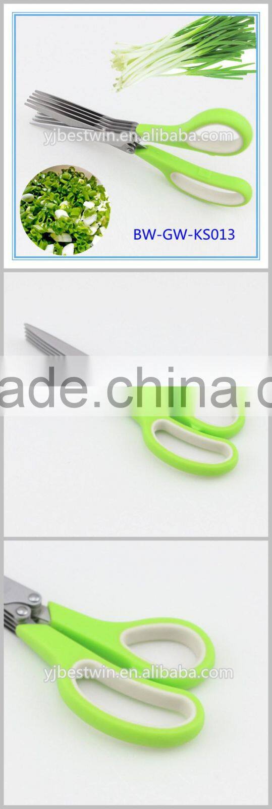 Multipurpose Kitchen Utensil Five Blades Scissors Culinary Herb Shears