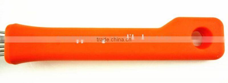 13030 silicone kitchenware egg whisk with silicone insert