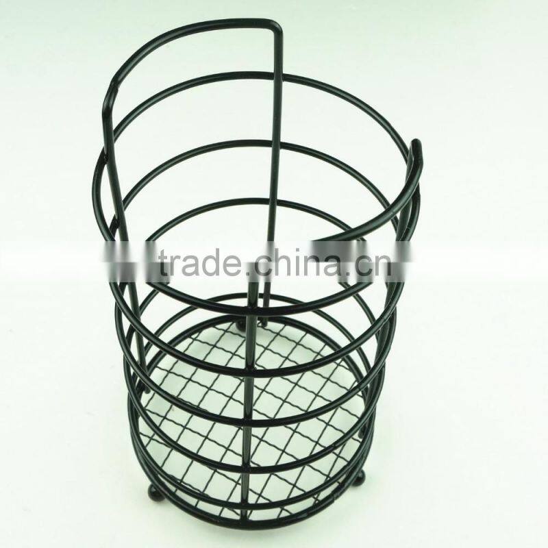 43002 Steel Wire Sink Basket Cutlery Holder Cooking Utensils Storage Kitchen Rack
