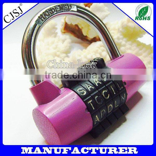 Factory wholesale TSA luggage 5 letter number combination door lock