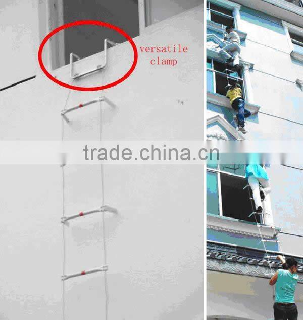 Lifesaving equipment steel wire Built-In Fire Escape Ladder