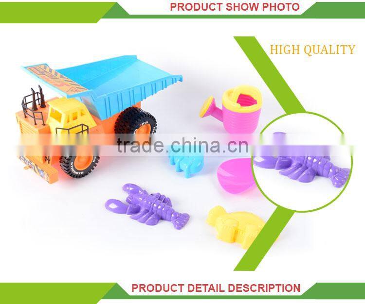 Hot summer tool play set plastic sand beach cart for kids