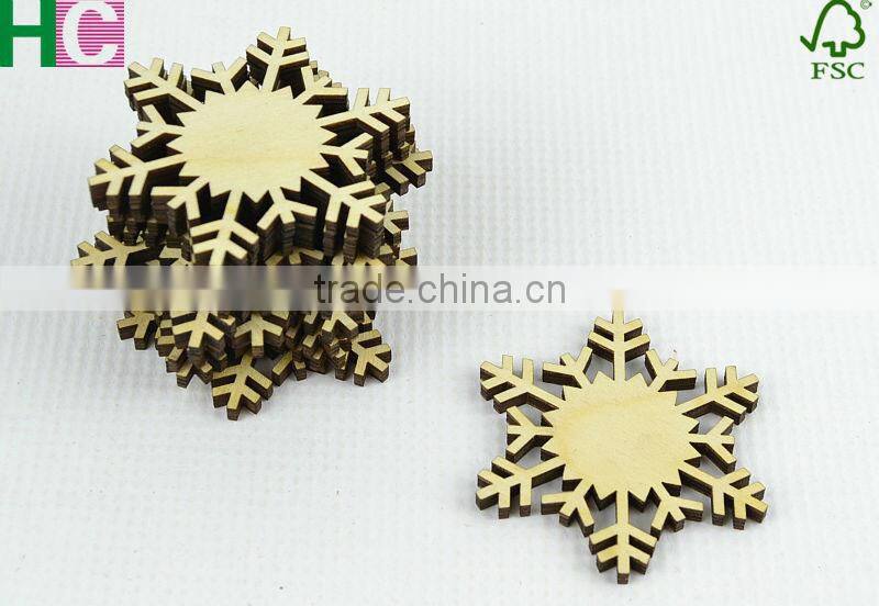 wood snow slices for Christmas tree decoration