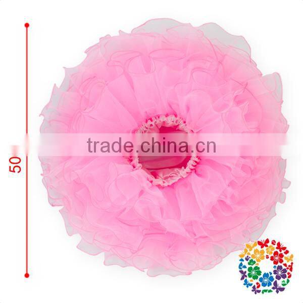 Lovely Pettiskirt Kids Birthday Party Dress Baby Girls Fancy Skirts Girl Pink Chiffon Skirt Boutique Dress For Baby Girls