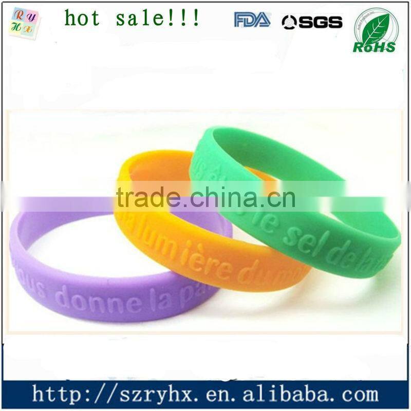 Free rubber bracelet for promotional,thin rubber bracelets for kids,adults.
