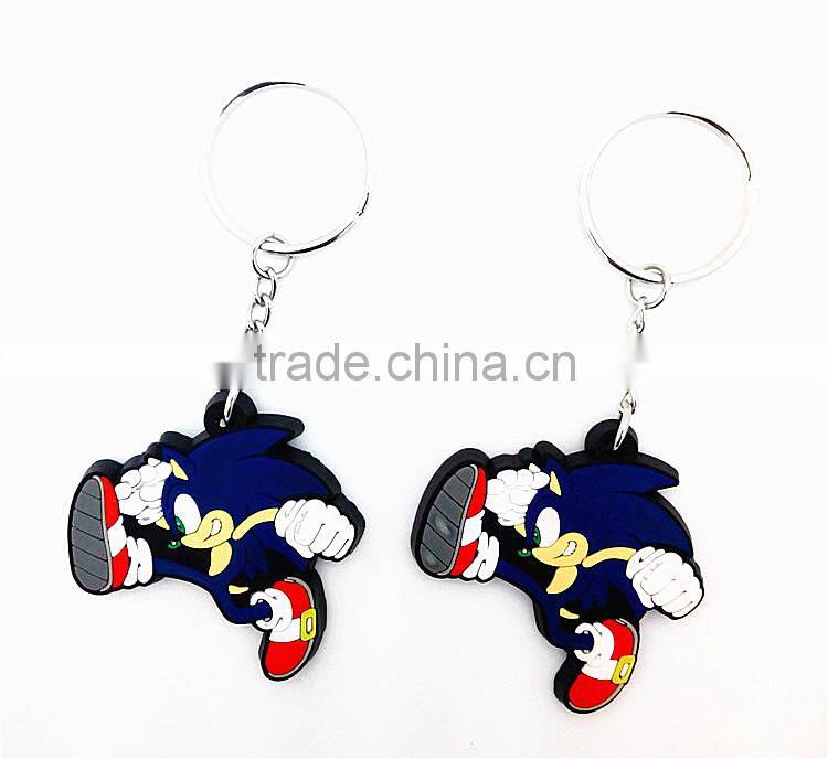 best sell factory price pvc keychain/ silicone keychain