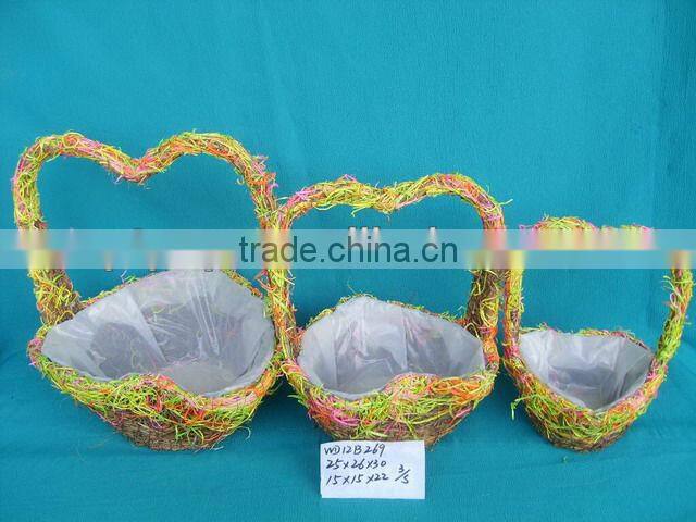 Handmade Decorative Garden Flowerpot with handle