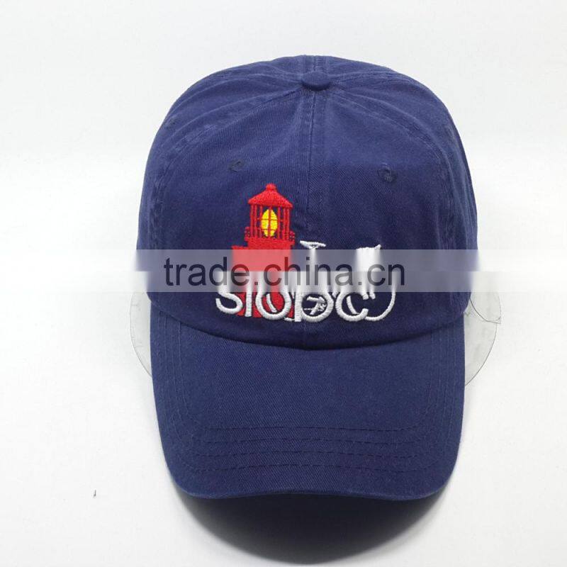 100% cotton torn washed plain baseball cap