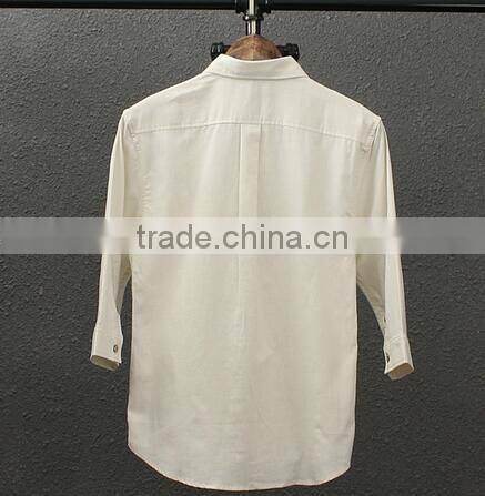 2016 men's long sleeve dress shirt , linen shirts