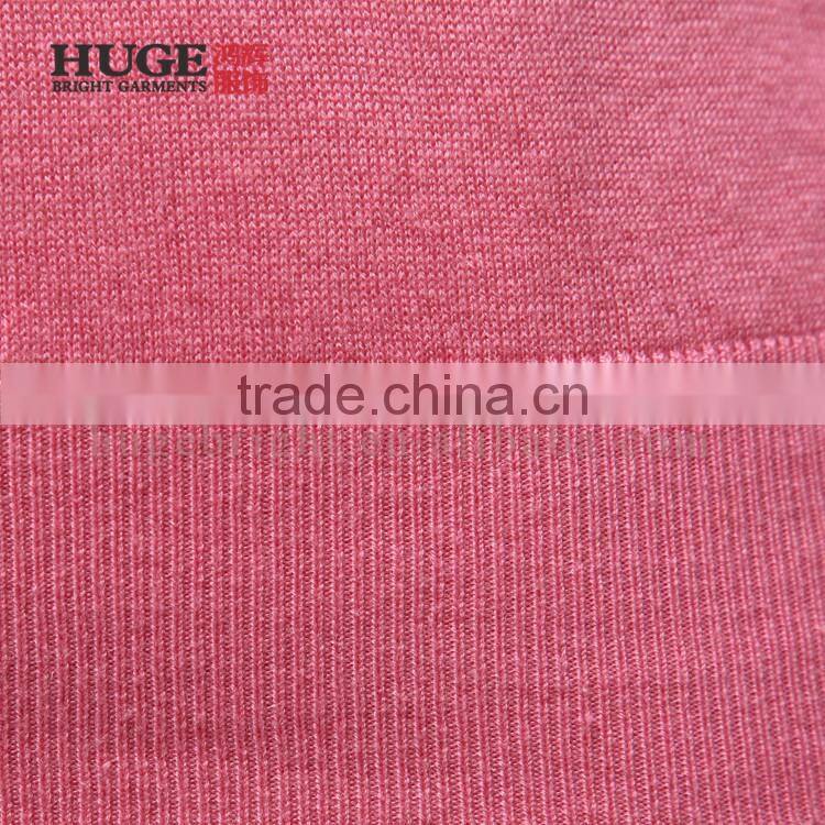Long sleeve pink cashmere sweater for women