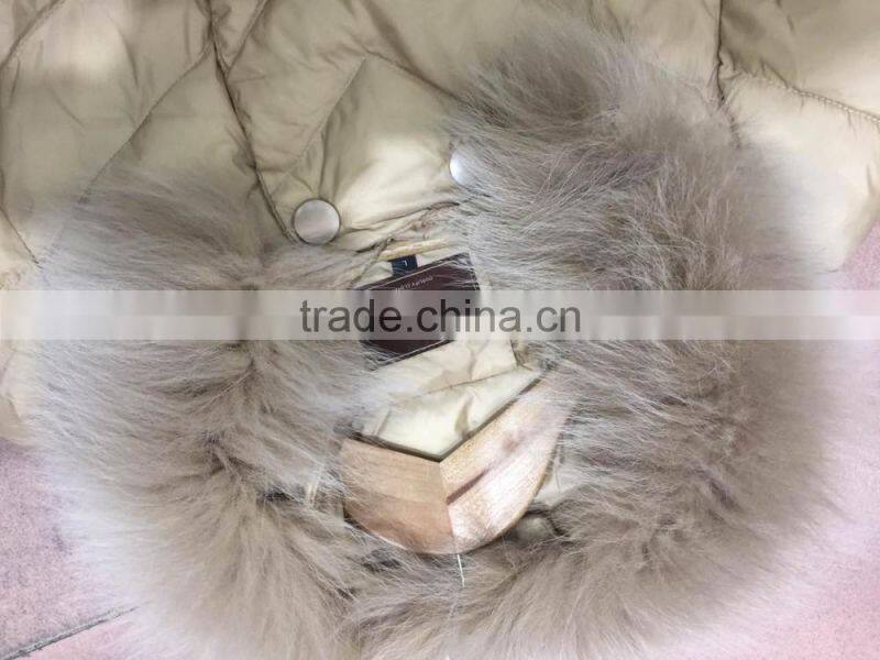 GZY female coat 2017 fashion comfortable stock cheap fur cotton top design guangzhou warehouse stoc k