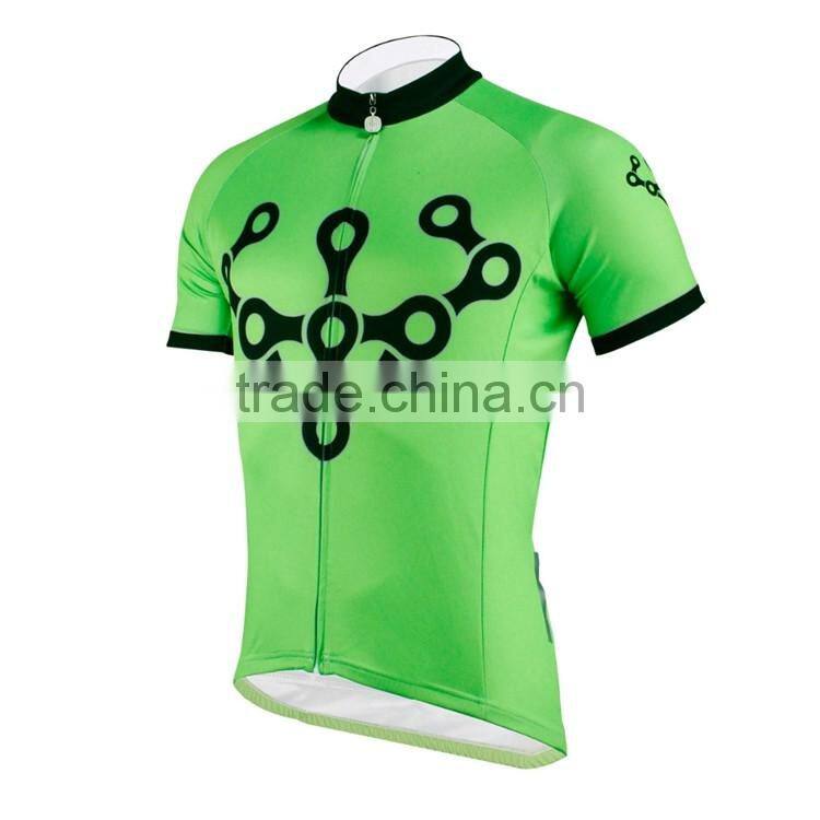 Custom wholesale french cycling clothing from Kroad manufacturer, fluo green kits