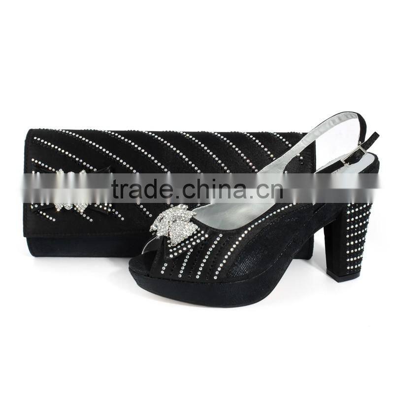 Italian ladies shoes and matching bags/wholesale shoe and bag set for nigeria party