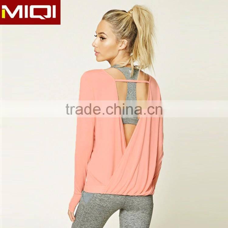 2017 Latest Design Fashionable 260gsm-280gsm girl fitness wear