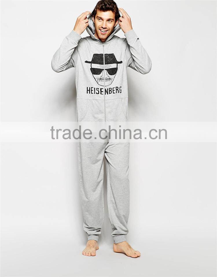 PA0040A men's breaking bad print onesie pajamas