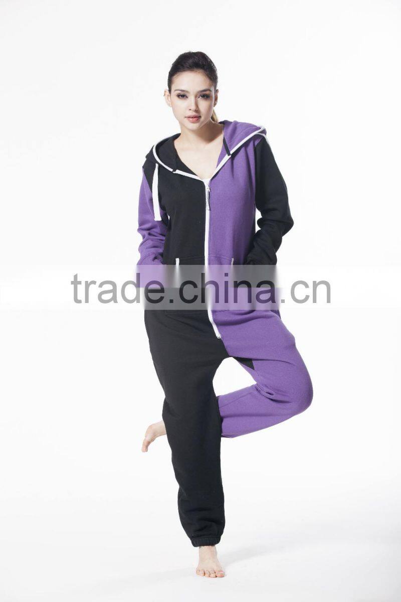 Hooded fleece blank onesie women fashion adult baby onesie