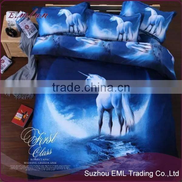 Starry sky fantastic bedclothes bed cover pillow case 3D digital print bedding set