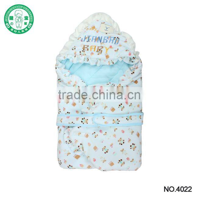 Velvet Embroidery Quilted Baby Sleeping Bag