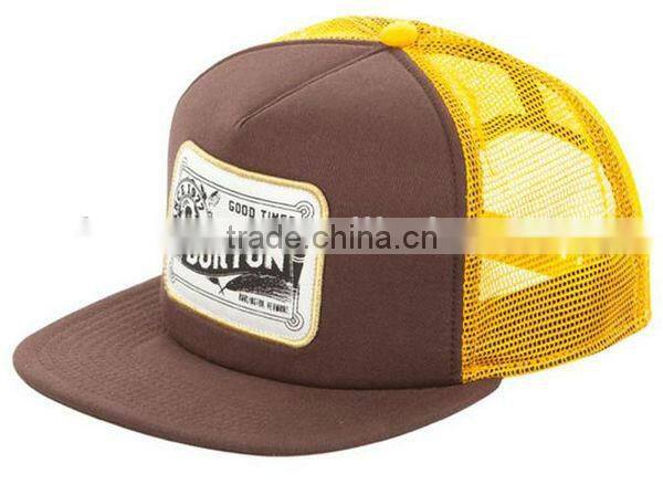 5 panel custom mesh trucker caps embroidery logo
