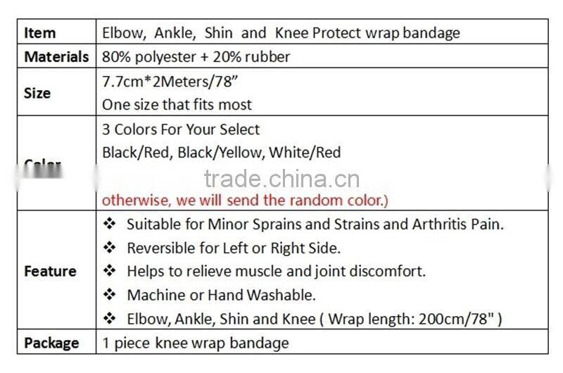 Lightweight Elastic Knee Bandages Leg Compression Calf Support Wraps Sports Squats Training~3colors~Accept Custom