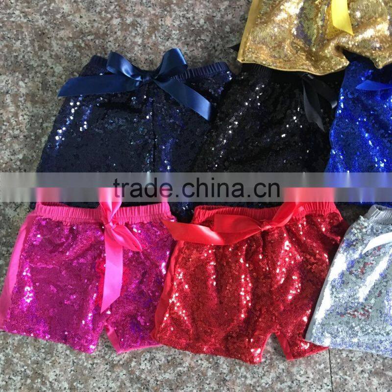 small quantity clothing new fashion 2017 icing shorts toddler girl bubble sequin shorts