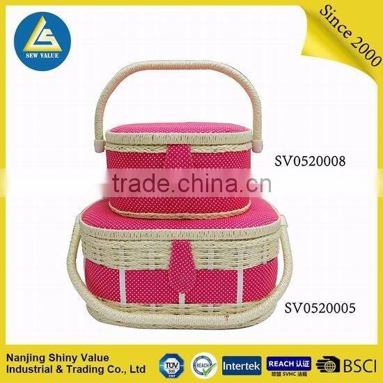 woven storage basket large size with old-fashioned feel