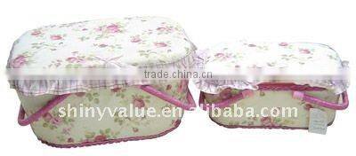 Fashionable Customized color & design sewing basket Factory