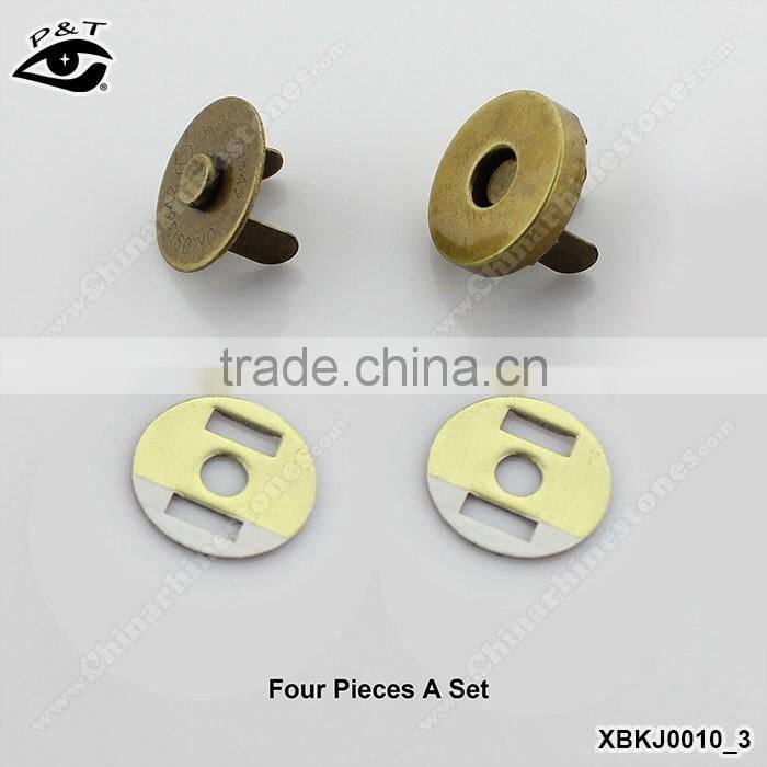 Hot sale magnet button for handbag metal magnet button for purse
