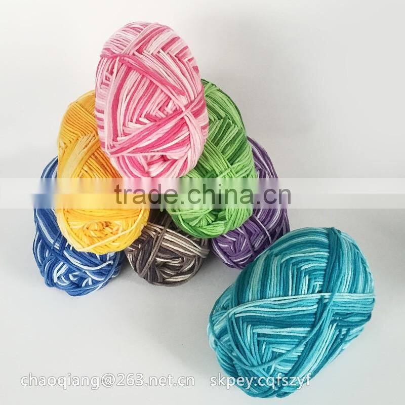 dyed cotton yarn