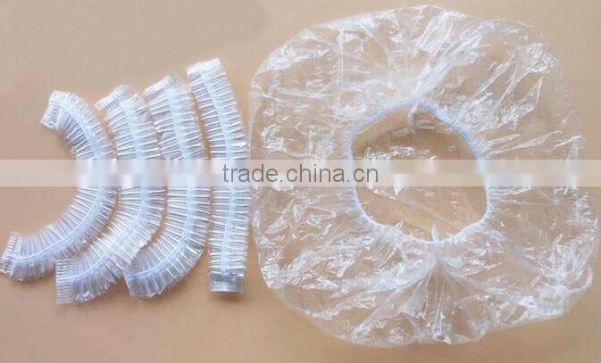 disposal clear PE shower cap