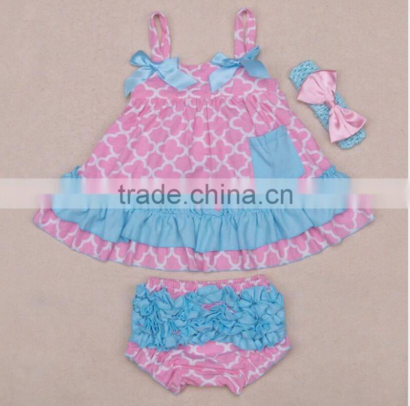 Baby Girl Infant 3pcs Clothing Sets Suit Princess Romper Dress/Jumpersuit baby Party Birthday Costumes