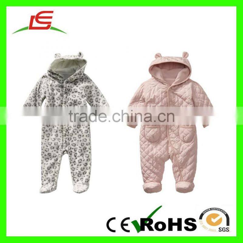 ICTI High quantity 100% croal cute plush baby cloth for baby rompers