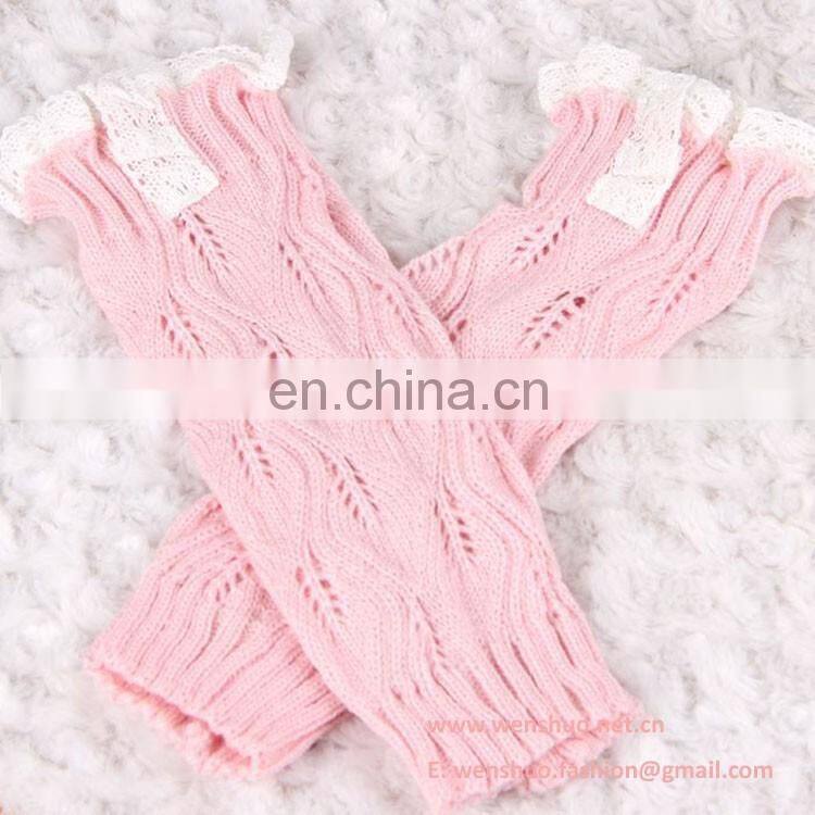 Wholesale Western Cute Young Girls New Lace Knitted Socks