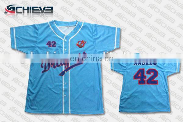 Custom sublimation baseball/softball uniforms blank baseball jersey