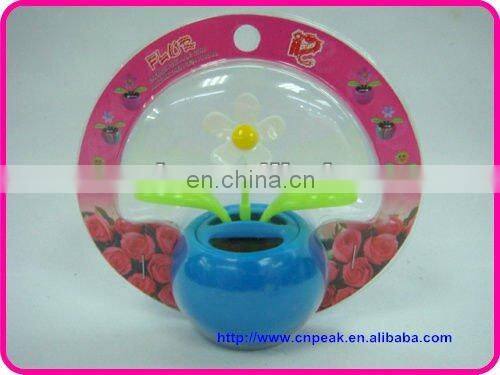 New Solar Power Flip Flap Dancing Toy Flower Cute yellow Daisies Flower