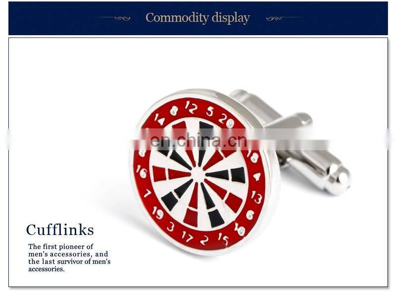 Dart Board Cuff link Funny Cheap Shirt Cufflinks Men