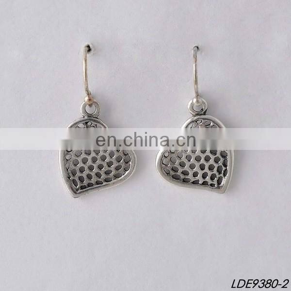 2016 fashion gold plated circle turquoise hanging earring hoop earring