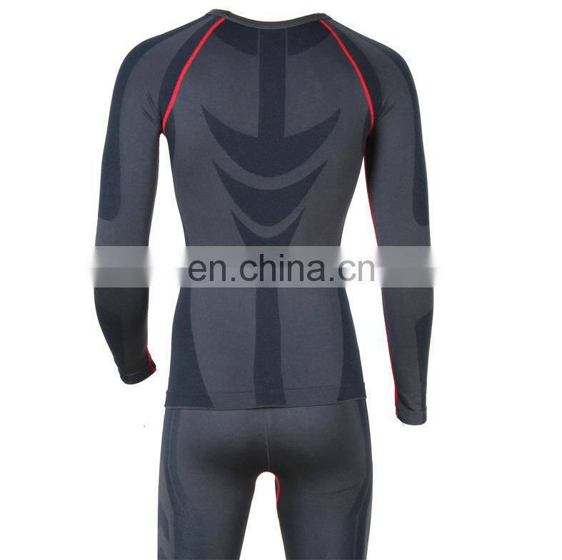 Men Elastic Compression Quick-Drying Tight Clothes Long Sleeve Suit