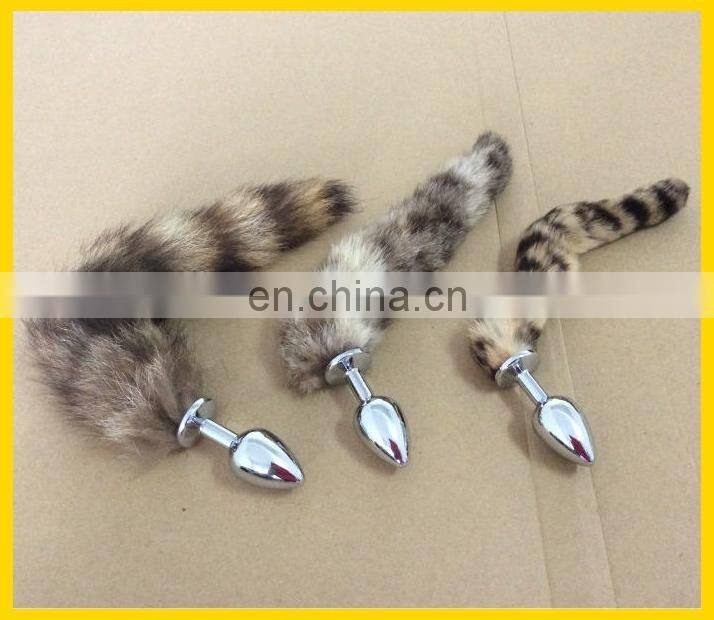 Makes you looks so sexy! Smooth cat tail anal plug for women's anal