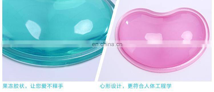 Heart-shaped Translucence Silicone Wrist Rest Cool Hand Pillow Wrist Rest #GS-04