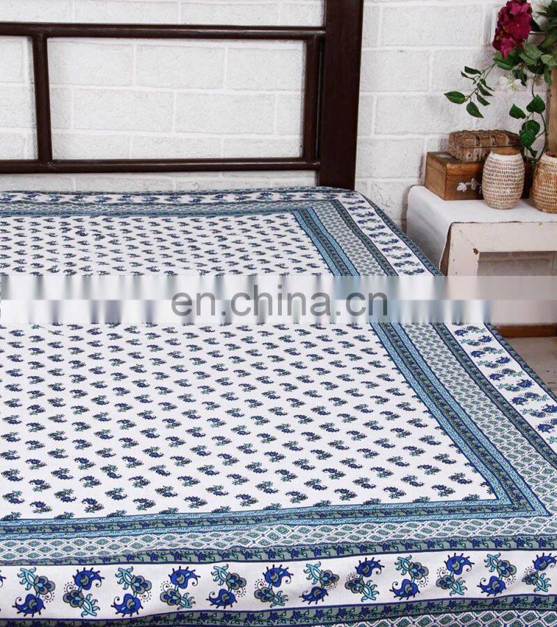 screen disperse printing cotton bedsheet fabric