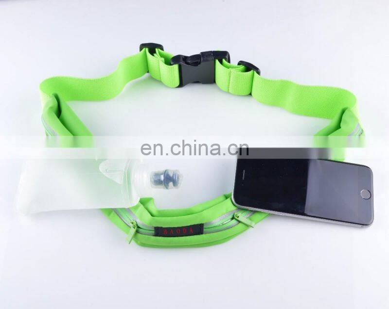 Wholesale Sports Running Waist Pack Hydration Belts With Foldable Water Bottle