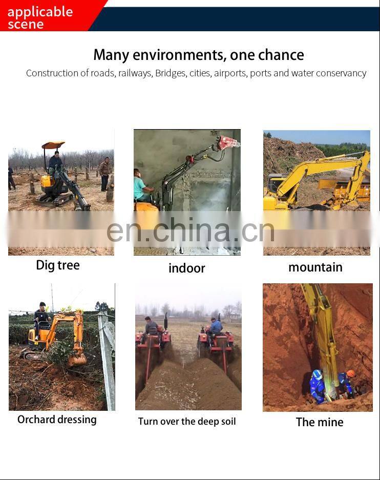 rubber or steel track excavator mini digger trench digger machine for sale