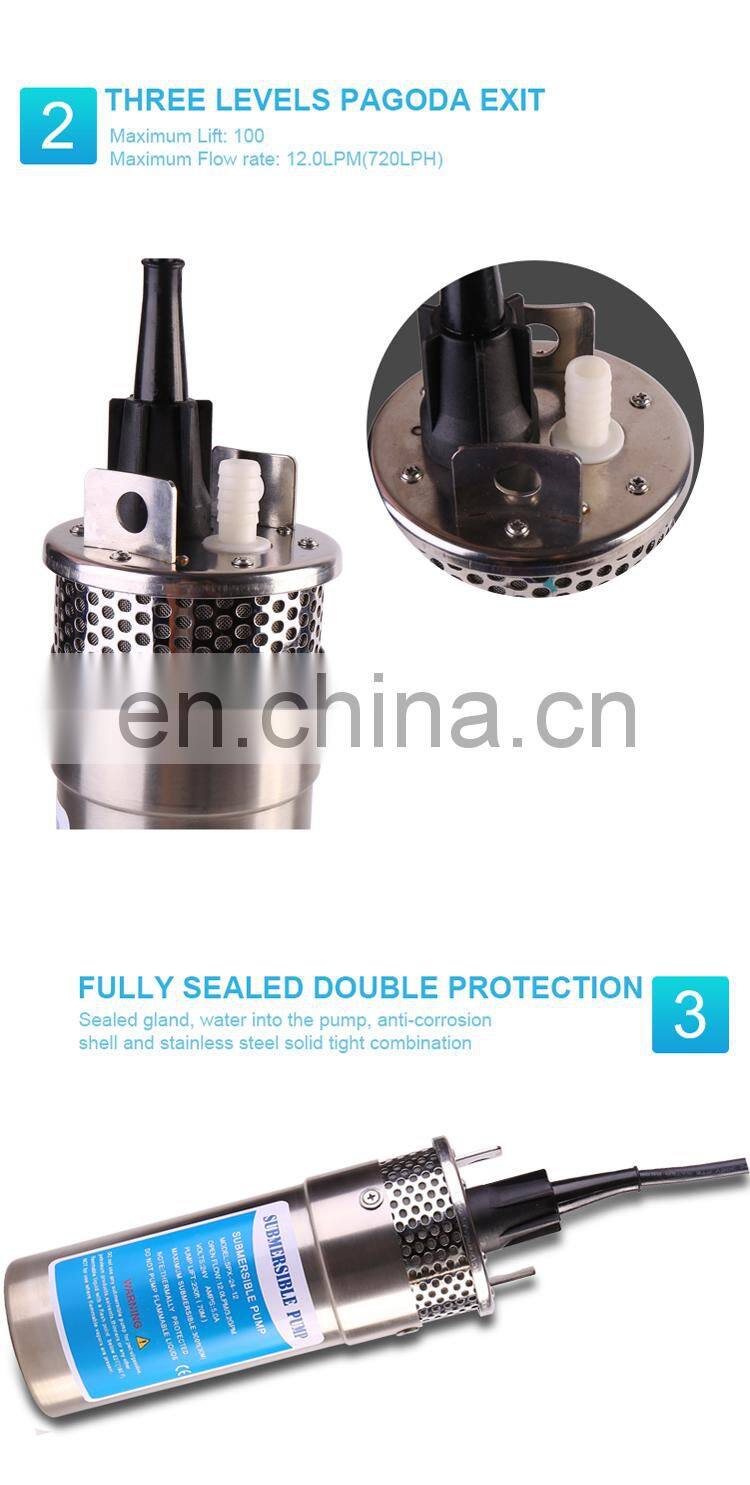 high head submersible 300 meter shallow well solar submersible deep