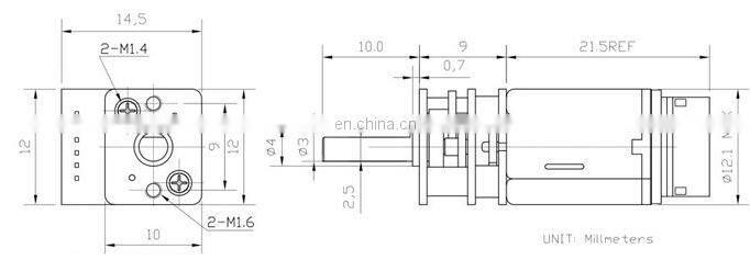 Factory wholesale 12mm N20 dc motor encoder 3V 6V 12V with lead screw shaft