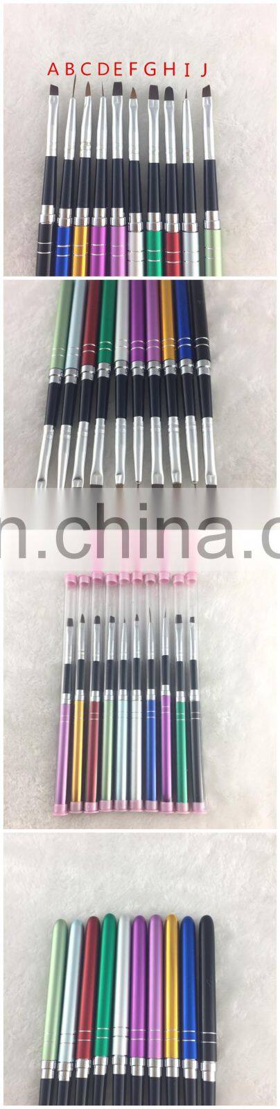 Asianail beauty gel nail art polish brush set Gel Nail Art Brush