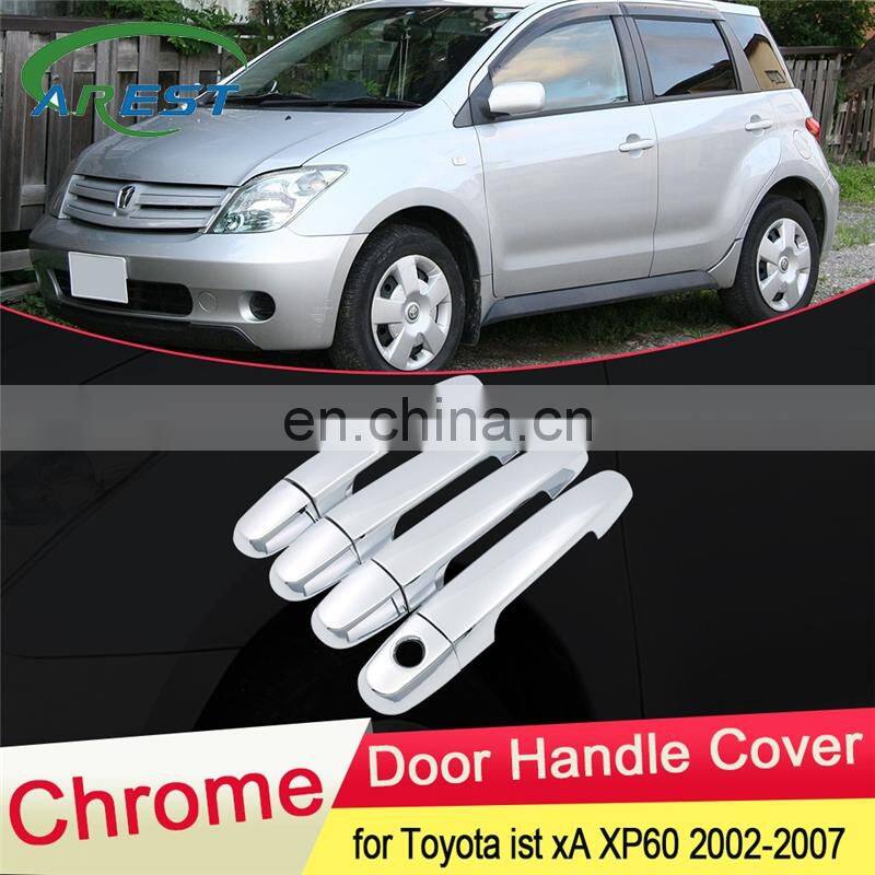 for Toyota ist XP60 2002 2003 2004 2005 2006 2007 Chrome Door Handle Cover Exterior Trim Catch Car Cap Stickers Accessories ABS