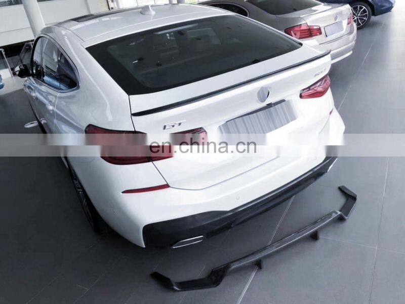 For BMW 6 Series GT Carbon Fiber Front Lip Back Lip and Tail Wing rear spoiler