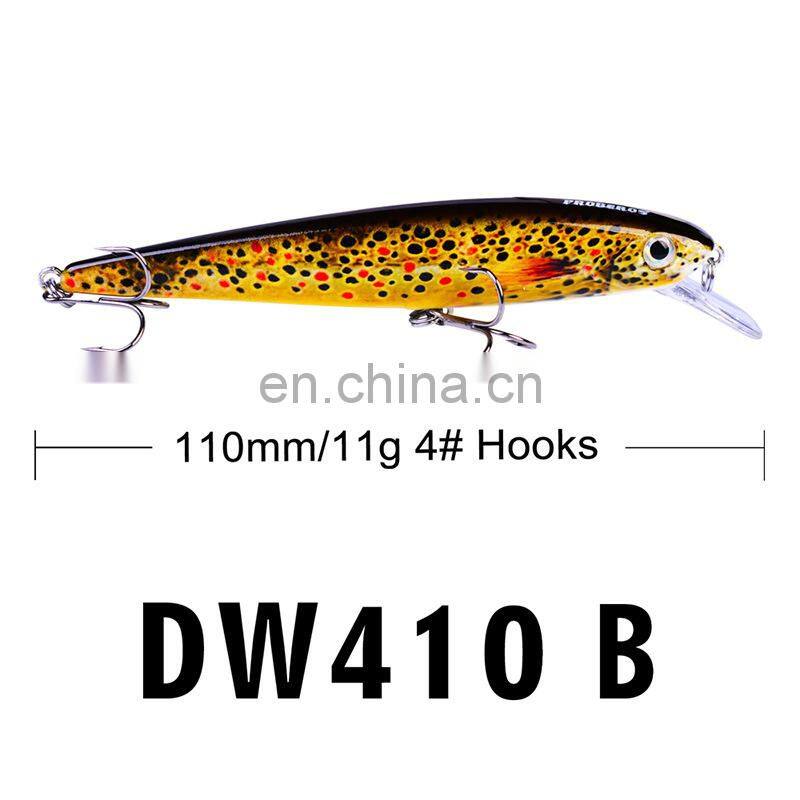 New floating lureABSPlastic artificial bait11cm/11gsea fishing lure hard bait lure segment minnow trout lure