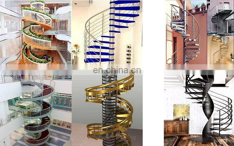China factory metal spiral stairs/cast iron used spiral staircase design